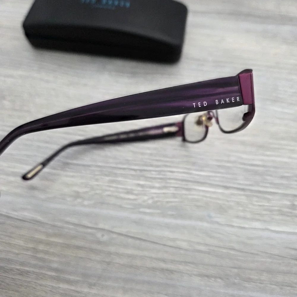 Ted Baker Kassady B203 Eyeglass Frames Violet Rectangular Womens 52-17-135